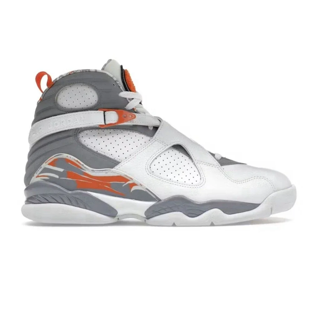 Air Jordan 8 Retro White Orange 305381-102 Mens Size 12 2007 Release NIB w/Card